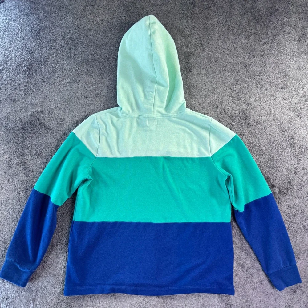 J. Crew Colorblock French Terry Hoodie Size S Unisex Coastal